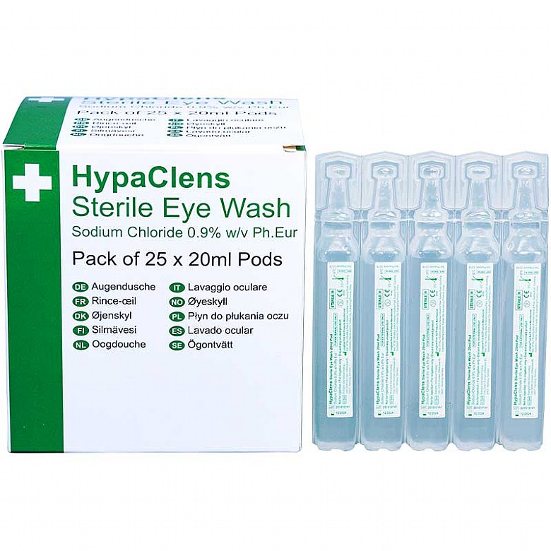 Ml Hypaclens Sterile Eye Wash Pods Pack Of First Aid Online